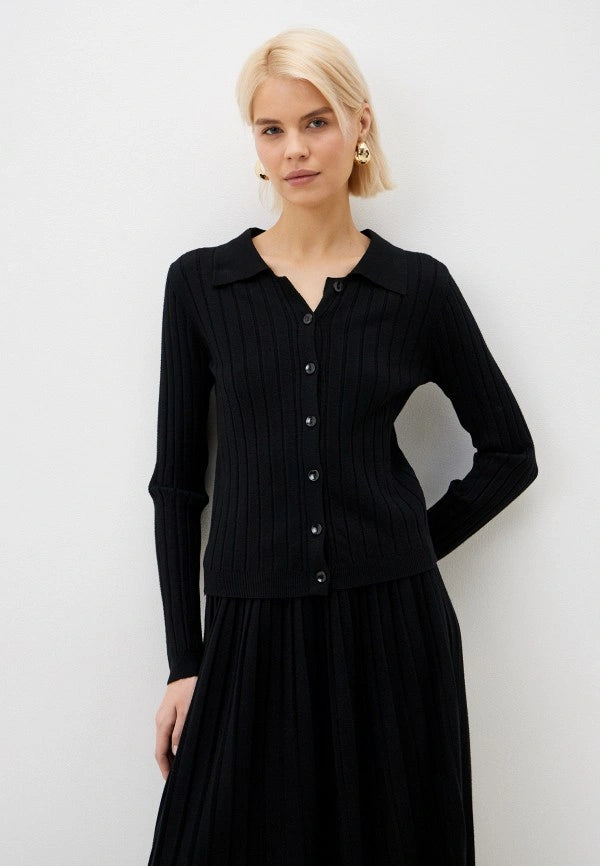 Brvehy Knitted wool skirt suit