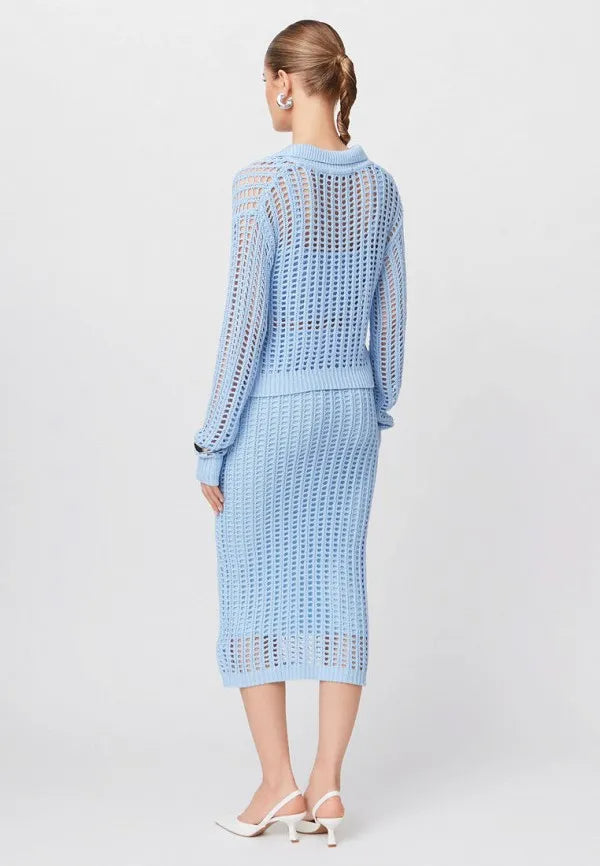 Brvehy Knitted wool skirt suit