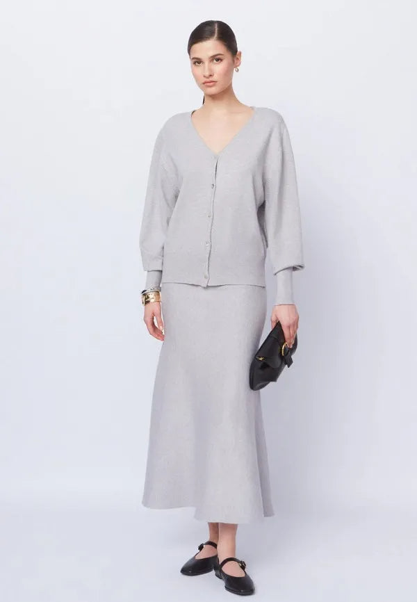 Brvehy Knitted wool skirt suit