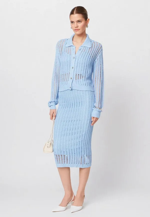 Brvehy Knitted wool skirt suit