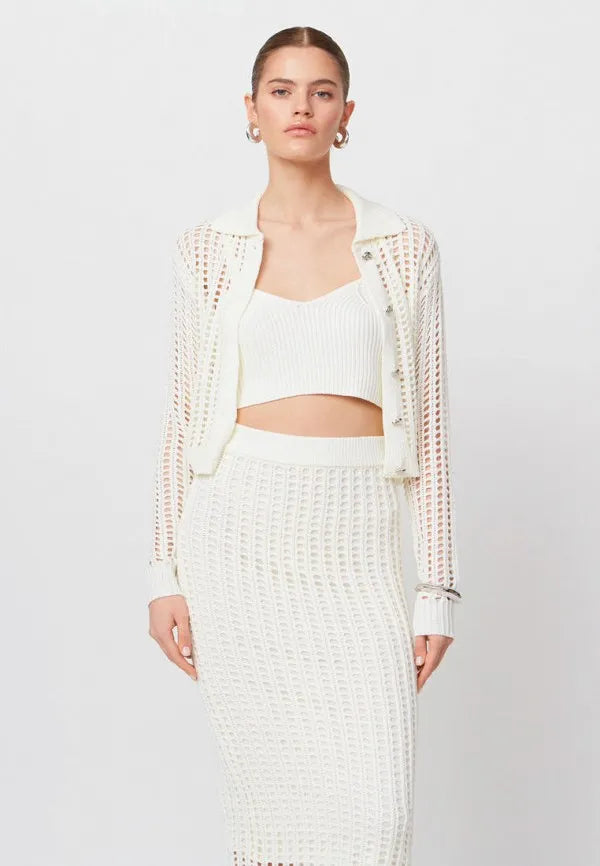 Brvehy Knitted wool skirt suit