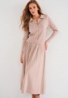 Brvehy Knitted wool skirt suit