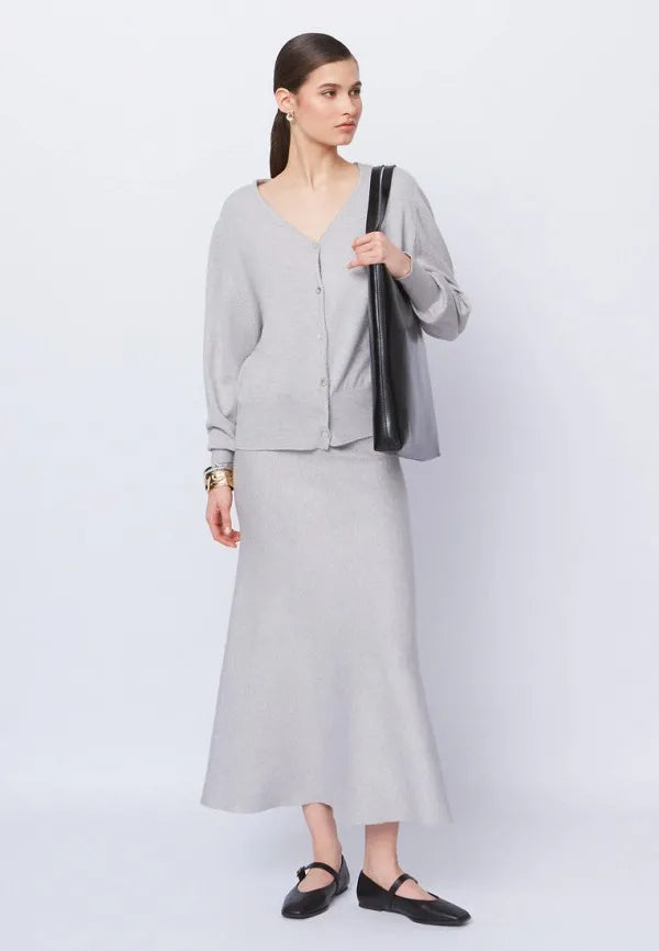 Brvehy Knitted wool skirt suit