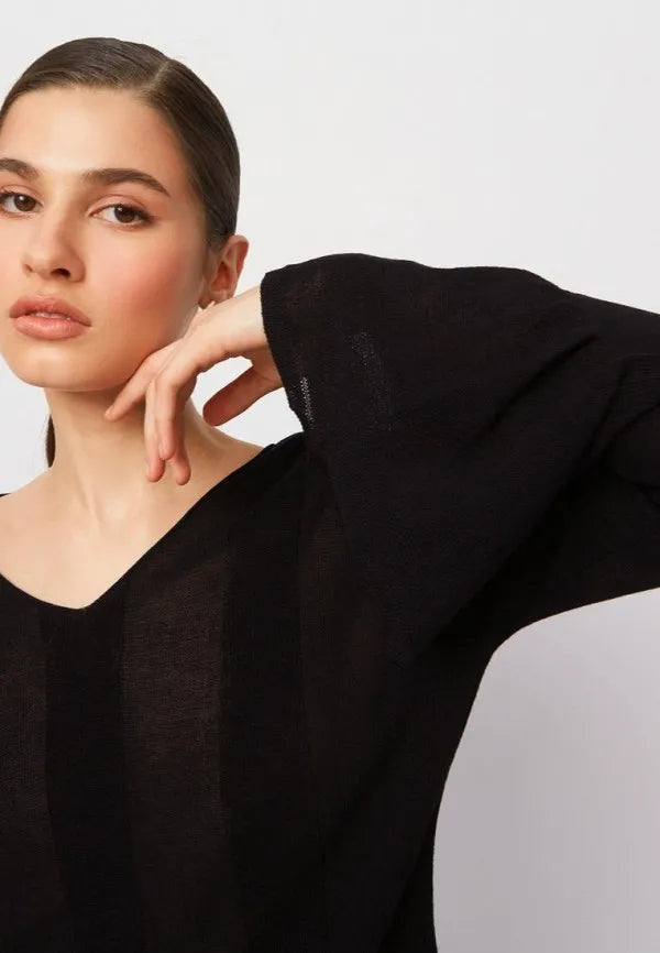 Brvehy Knitted wool skirt suit