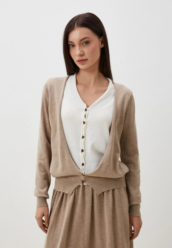 Brvehy Knitted wool skirt suit