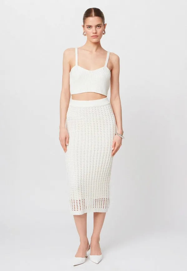 Brvehy Knitted wool skirt suit