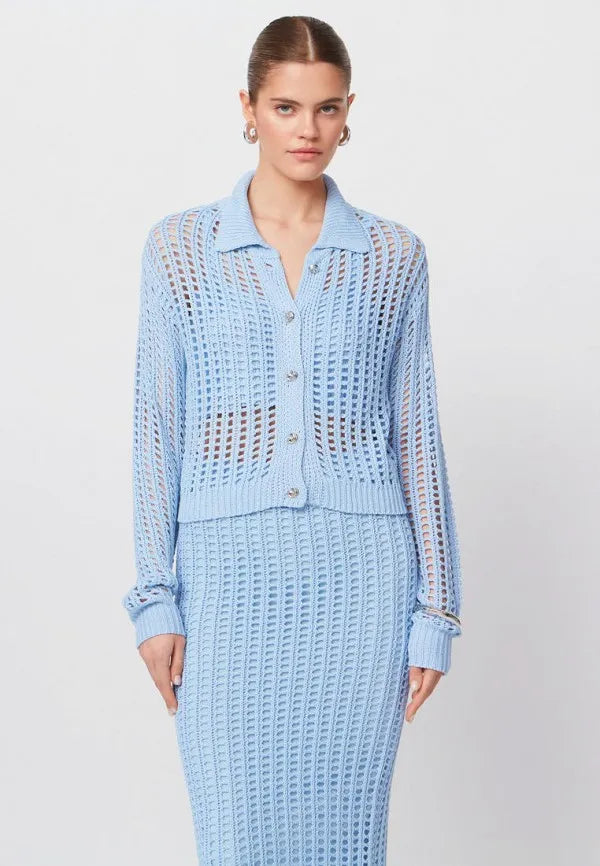 Brvehy Knitted wool skirt suit